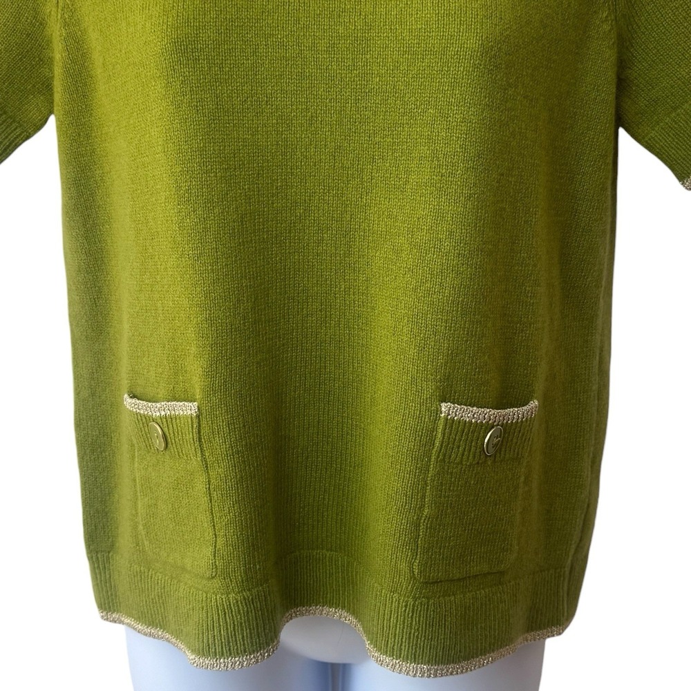 NEW Tuckernuck Robbie Sweater Olive Green Wool Blend Knit Old Money Luxury S - Picture 4 of 11